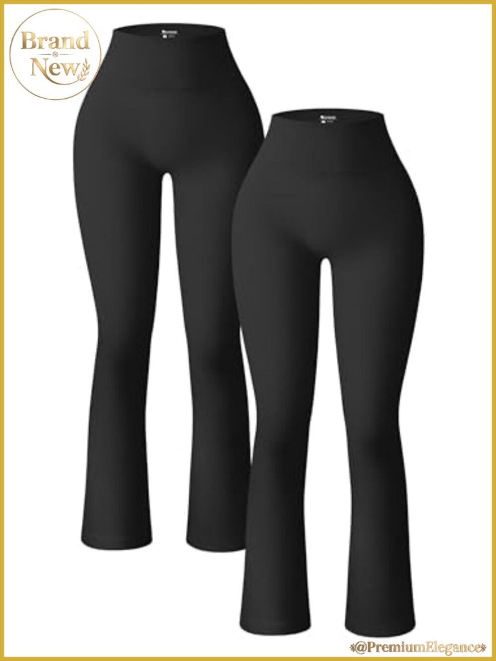 Ribbed Flare Leggings Yoga Pants Workout Flared Leggings